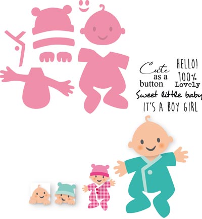 COL1387 - Marianne Design - Eline's Baby - Collectables