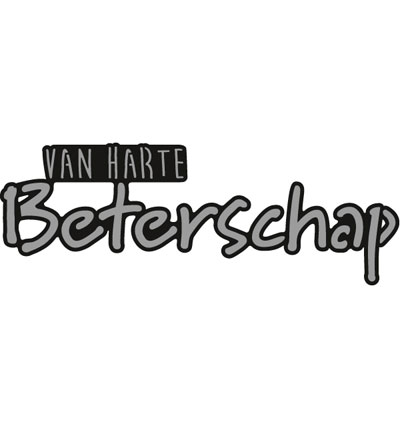 CR1317 - Marianne Design - Van harte BETERSCHAP - Craftables