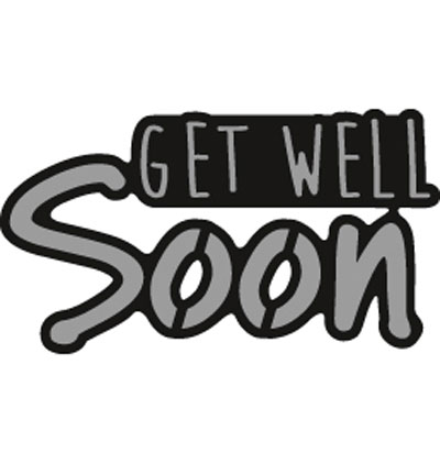 CR1318 - Marianne Design - Get well SOON - Craftables