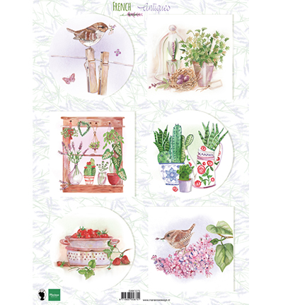 EWK1273 - Marianne Design - French antiques herbs - Els(EWK)