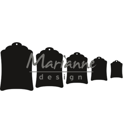 CR1352 - Marianne Design - Labels (basic shape) - Craftables