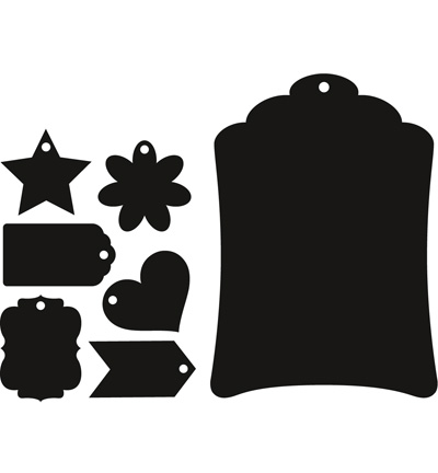 CR1353 - Marianne Design - Label XL & labels XS - Formes de base