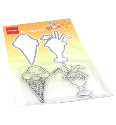 HT1657 - Marianne Design - Hetty's Summer - ice cream - Manger, boire