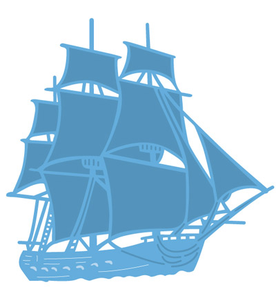 LR0416 - Marianne Design - Tiny's tall ship - Creatables