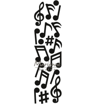 CR1367 - Marianne Design - Punch die: Music - Musique