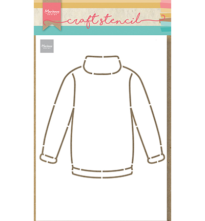 PS8076 - Marianne Design - Craft stencil Sweater - Noël, hiver