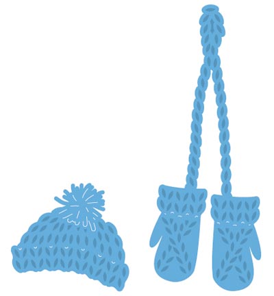 LR0440 - Marianne Design - Knitted hat and mittens - Creatables