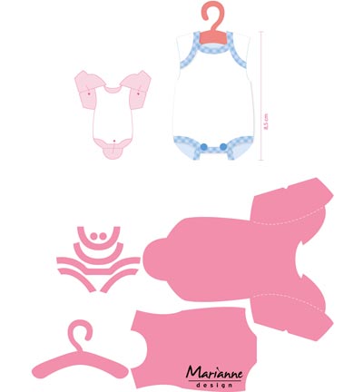 COL1419 - Marianne Design - Eline's baby onesie - Collectables