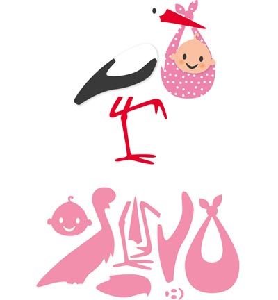 COL1420 - Marianne Design - Eline's Stork - Collectables