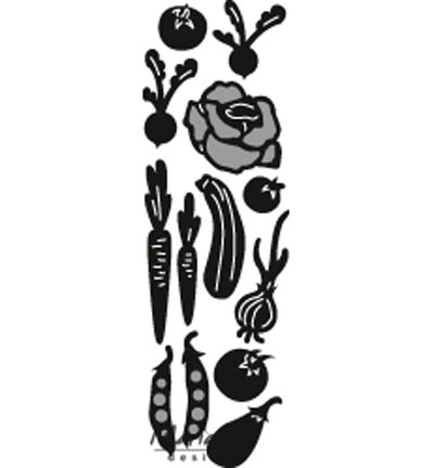 CR1393 - Marianne Design - Punch die: Vegetable garden - Jardin