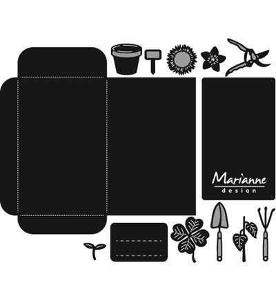 CR1395 - Marianne Design - Seed pocket & garden tools - Craftables