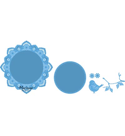LR0457 - Marianne Design - Petra's circle with bird - Creatables