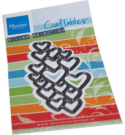 CR1555 - Marianne Design - Art texture - Hearts - Armour