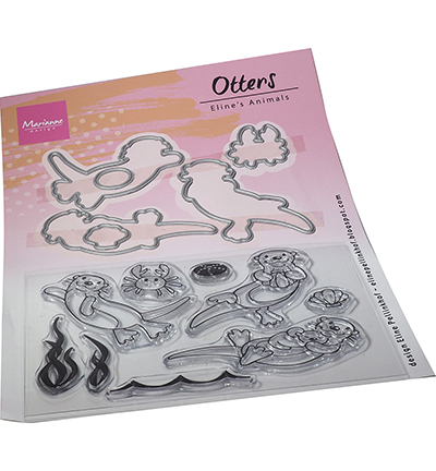 EC0191 - Marianne Design - Eline's Animals - Otters - Mer / plage