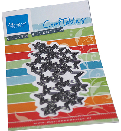 CR1559 - Marianne Design - Art texture stars - Noël, hiver