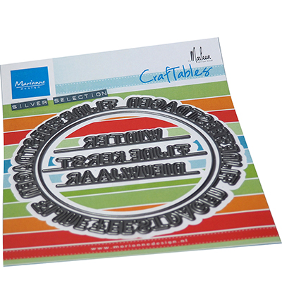 CR1561 - Marianne Design - Fijne Feestdagen cirkel by Marleen - Textes