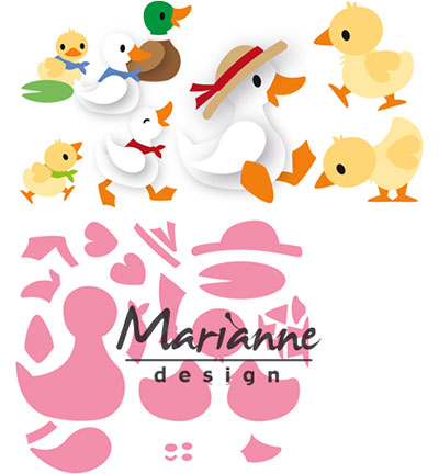 COL1428 - Marianne Design - Eline's duck family - Collectables