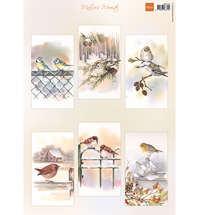 MB0196 - Marianne Design - Mattie's mooiste Slimline birds - Mattie