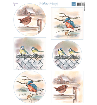 MB0197 - Marianne Design - Mattie's mooiste Birds in winter - Mattie