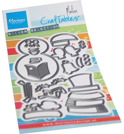 CR1567 - Marianne Design - Snowman by Marleen - Noël, hiver