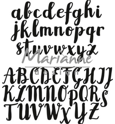 CR1416 - Marianne Design - Brush alphabet - Craftables