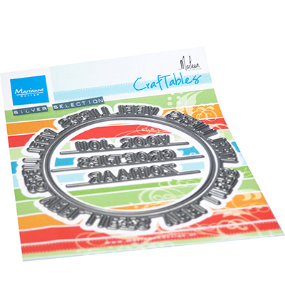 CR1575 - Marianne Design - Veel liefs cirkel by Marleen - Textes