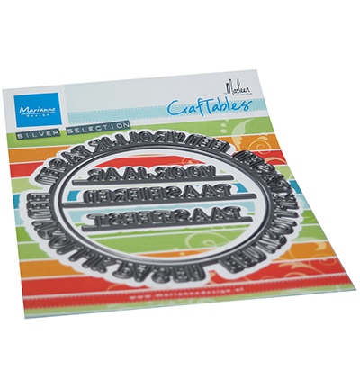 CR1580 - Marianne Design - Vrolijk Pasen cirkel by Marleen - 