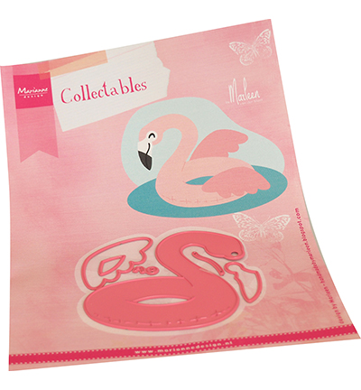 COL1512 - Marianne Design - Flamingo float by Marleen - Mer / plage