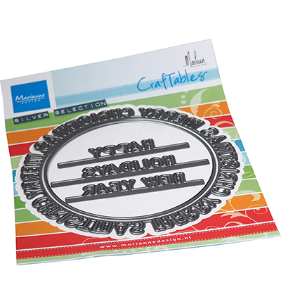 CR1595 - Marianne Design - Merry Christmas circle by Marleen - 