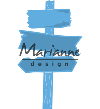 LR0535 - Marianne Design - Wooden signpost - 