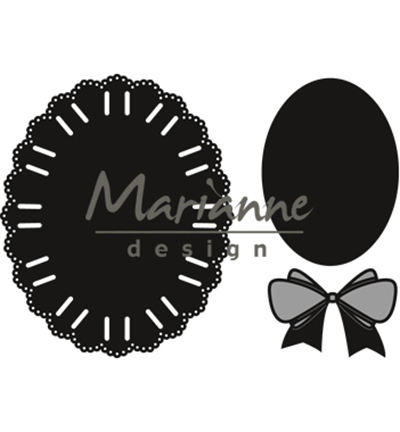 CR1458 - Marianne Design - Oval ribbon die - Cercles