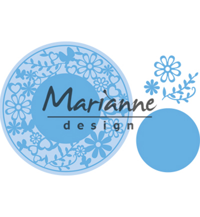LR0574 - Marianne Design - Flower Frame round - Cadres, Etiquettes, Billets