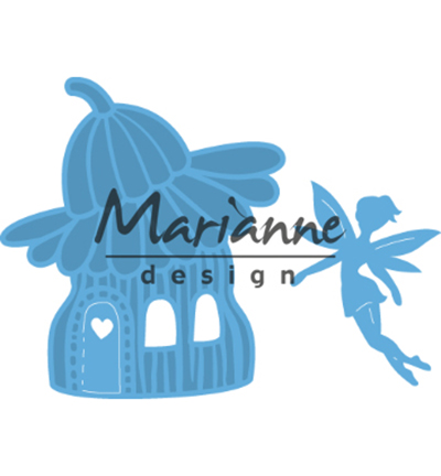 LR0579 - Marianne Design - Fairy flower house - Gnome, Fées