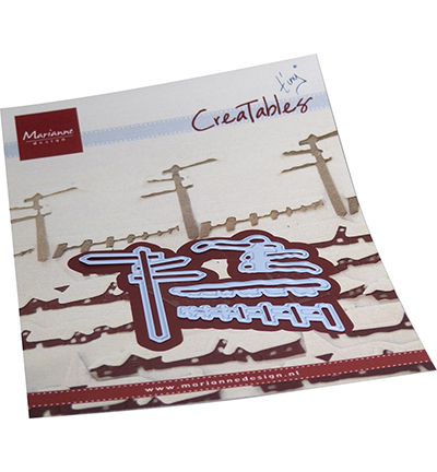 LR0778 - Marianne Design - Tiny's Snowy signpost & fence - Noël, hiver