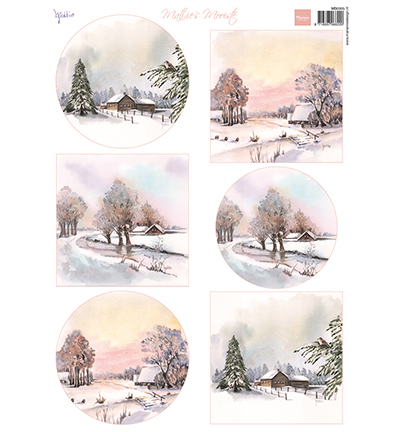MB0205 - Marianne Design - Mattie's Mooiste Winter landscape - Mattie