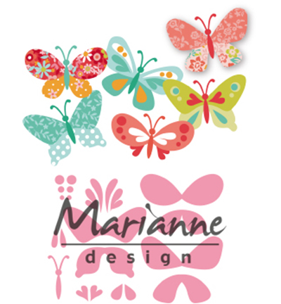 COL1466 - Marianne Design - Eline's butterflies - Animaux