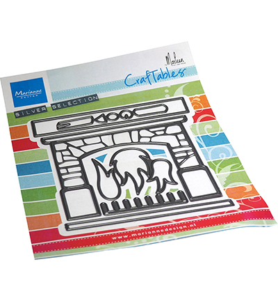 CR1612 - Marianne Design - Fire place by Marleen - Noël, hiver