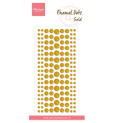 PL4523 - Marianne Design - Enamel Dots, Gold Glitter - Dots