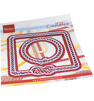 LR0812 - Marianne Design - Rope frames - Square & Circle - Mer / plage