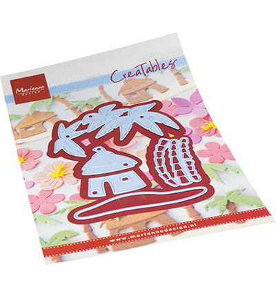 LR0814 - Marianne Design - Palm tree island - Mer / plage