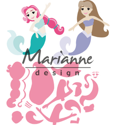 COL1467 - Marianne Design - Mermaids by Marleen - Mer / plage