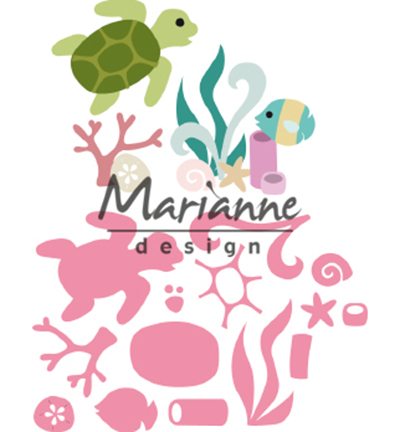 COL1468 - Marianne Design - Sealife by Marleen - Mer / plage