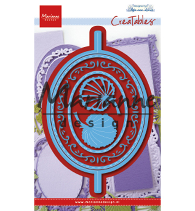 LR0607 - Marianne Design - Anja's Vertical Folding Die - Oval - 