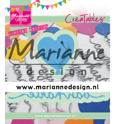 LR0625 - Marianne Design - Van Harte & ballon - 25th anniversary - Fête