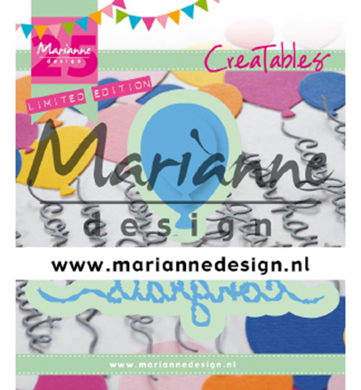 LR0626 - Marianne Design - Congrats & Balloon - 25th anniversary - Fête