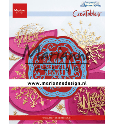 LR0619 - Marianne Design - Anja's Warme Winter Wensen - Noël, hiver