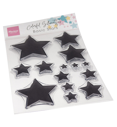 CS1148 - Marianne Design - Colorful Silhouette - Basic Stars - Silhouette 
