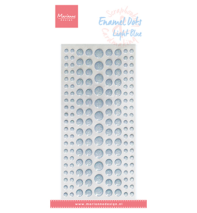 PL4526 - Marianne Design - Light Blue glitter - Dots