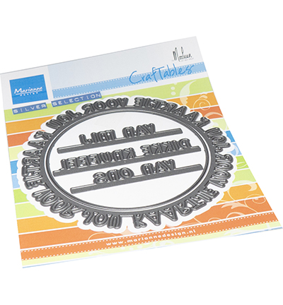 CR1635 - Marianne Design - Kaartje voor jou cirkel by Marleen - Cadres, Etiquettes, Billets