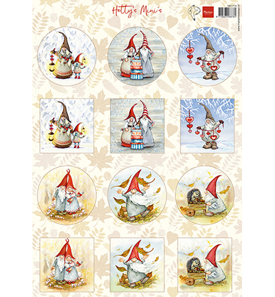 HK1714 - Marianne Design - Hetty's Mini's - Gnomes - Hetty